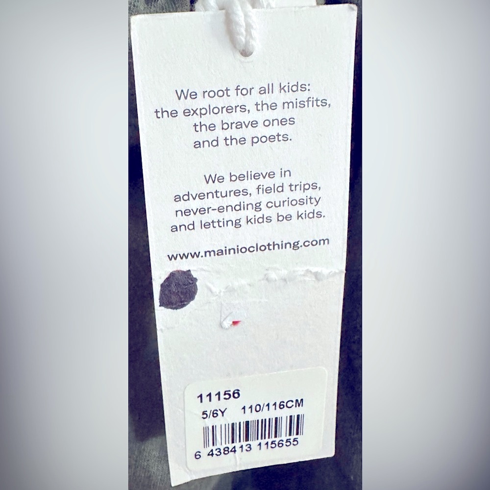 NWT MAINIO Green GOTS Organic 100% Cotton Alpine Skirt Y5/6 - Picture 5 of 14